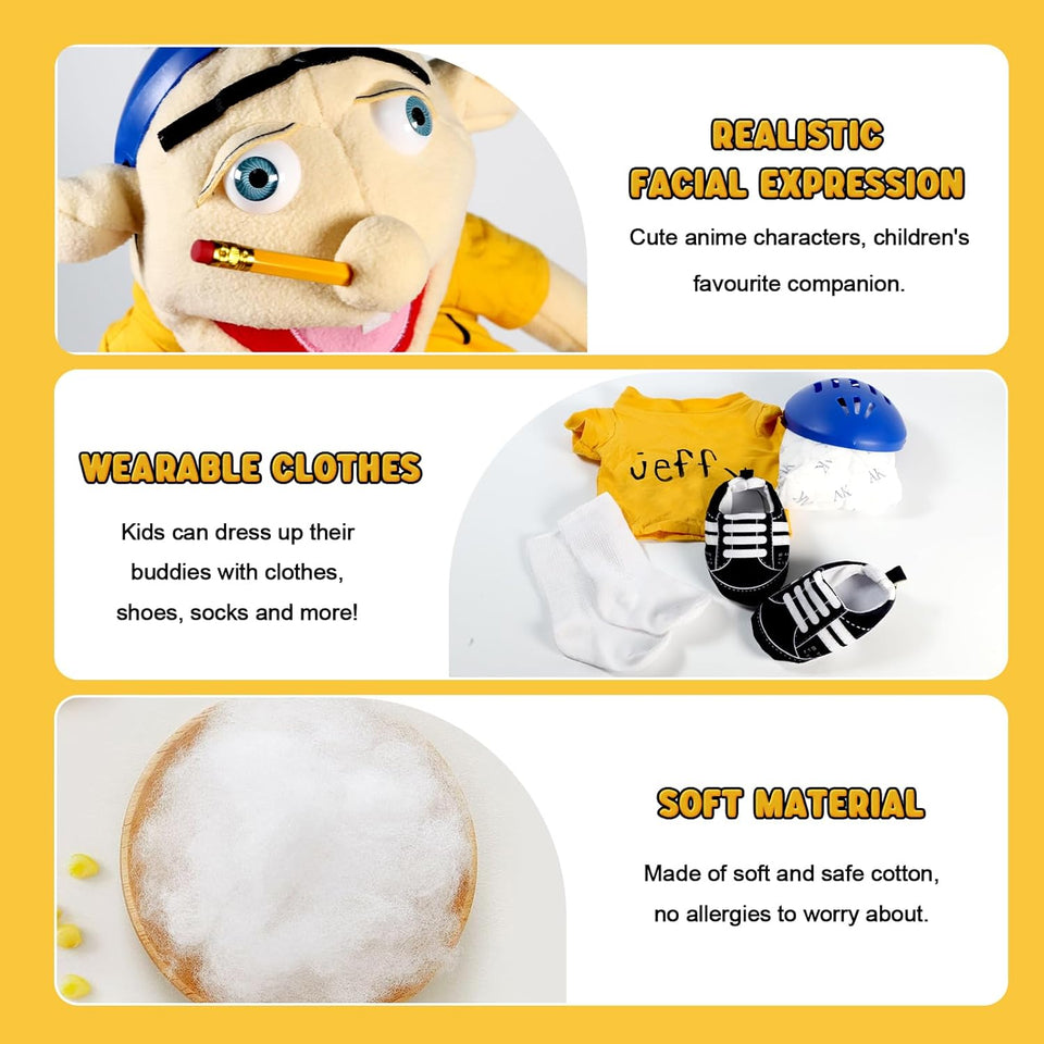 60cm Jeffy Hand Puppet Plush Toy