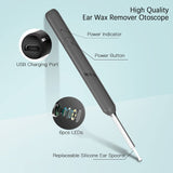 Ear Wax Removal Tool, with 1080P HD Ear Camera-Wireless Ear Wax Remover Otoscope Kit with LED Light, Safe Ear Cleaner for Adult & Kids