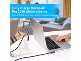Compatible for Oculus Link Virtual Reality Headset Cable for Quest 2 / Quest and Gaming PC, 90 Degree Angled USB3.0 Type C to C High Speed Data Transfer & Fast Charging (16ft/5m) with USB C-A adapter