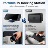 Docking Station for Nintendo Switch 2, Portable TV Dock with 4K@120Hz HDMI Output, 60W PD Charging, USB 3.0 & USB 2.0 Ports