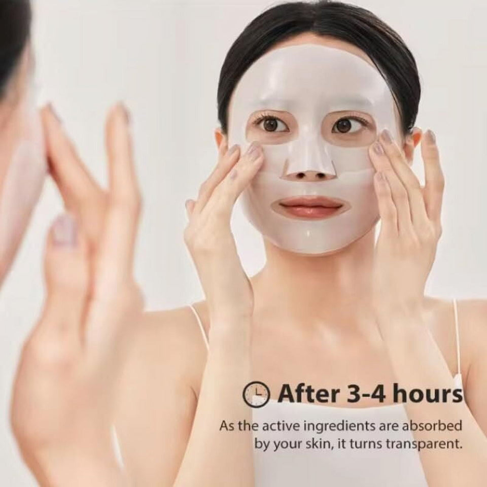 Deep Collagen Overnight Mask 37g/pcs, 4pcs The real collagen Facial sheet masks with low molecular weight collagen for elasticity, firming, and moisturizing（1pack）