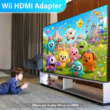 4 in 1 Wii Replacement Cables Set, PORTHOLIC Wii AC Power Adapter + Wii to hdmi Converter+ Wired Motion Sensor Bar and Composite Audio Video Cable for Nintendo Wii