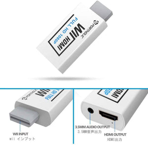 Wii to HDMI Converter, PORTHOLIC 1080P Wii2HMDI Adapter for Nintendo Wii, Wii U, HDTV, Monitor