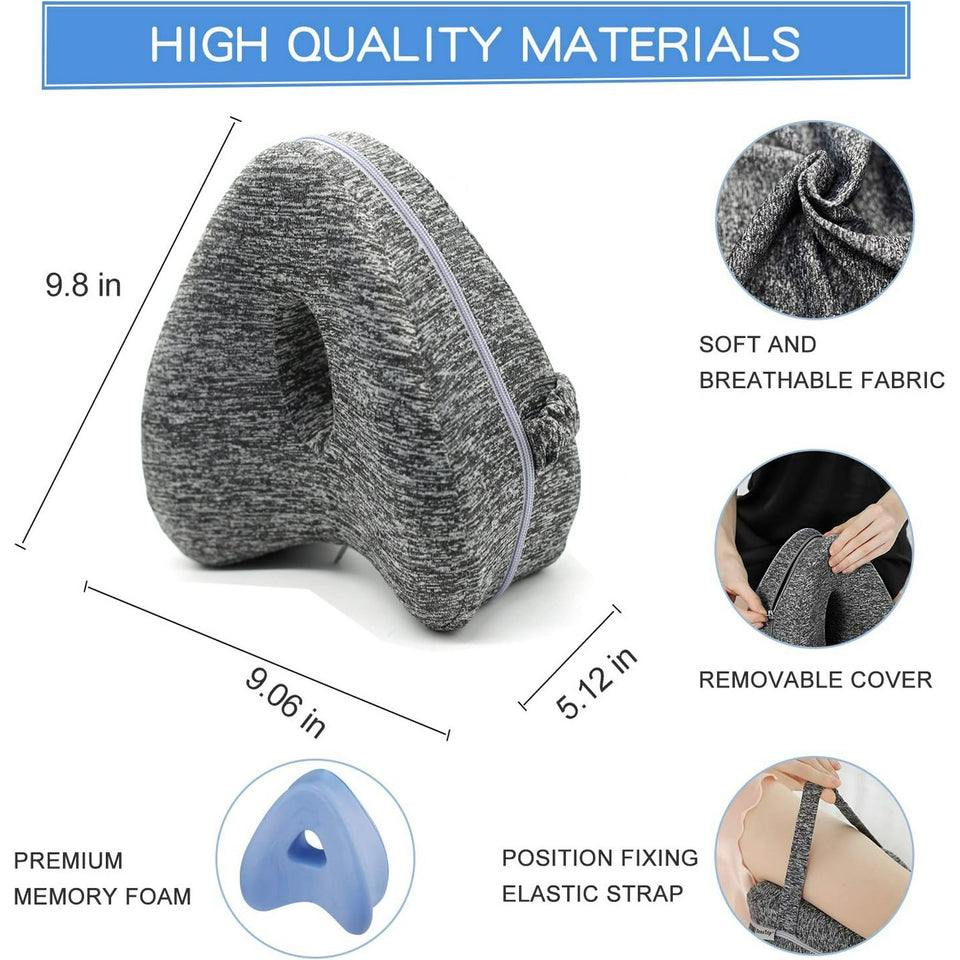 Smoothspine Alignment Pillow - Relieve Pain & Sciatica, Leg Alignment Pillow, Smooth Spine Improved Leg Pillow for Sleeping Side Sleeper