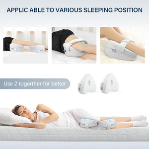 Knee Pillow for Adustable Side Sleepers with 1.3FT/40CM,100% Memory Foam Leg Pillow for Side Sleeping,Hip Pillow for Back,Hip,Knee Pain Relif