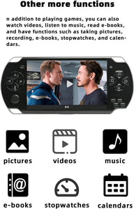 4.3 inch 8GB Handheld Game Console Built in 1500 Games for Multiple simulators x6 Retro Video Game Console mp3/mp4/Ebook TV Out Portable Game Player Device