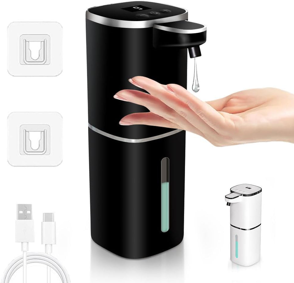 Automatic Liquid Soap Dispenser, 9 Adjustable Levels, 380ml/12.8oz