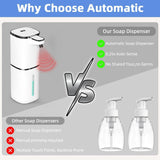 Automatic Liquid Soap Dispenser, 9 Adjustable Levels, 380ml/12.8oz