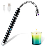 Electric Candle Lighter, TROPRO USB Rechargeable Arc Lighter Wand Fire Starter 360° Adjustable with Safety Systems & Power Indicat