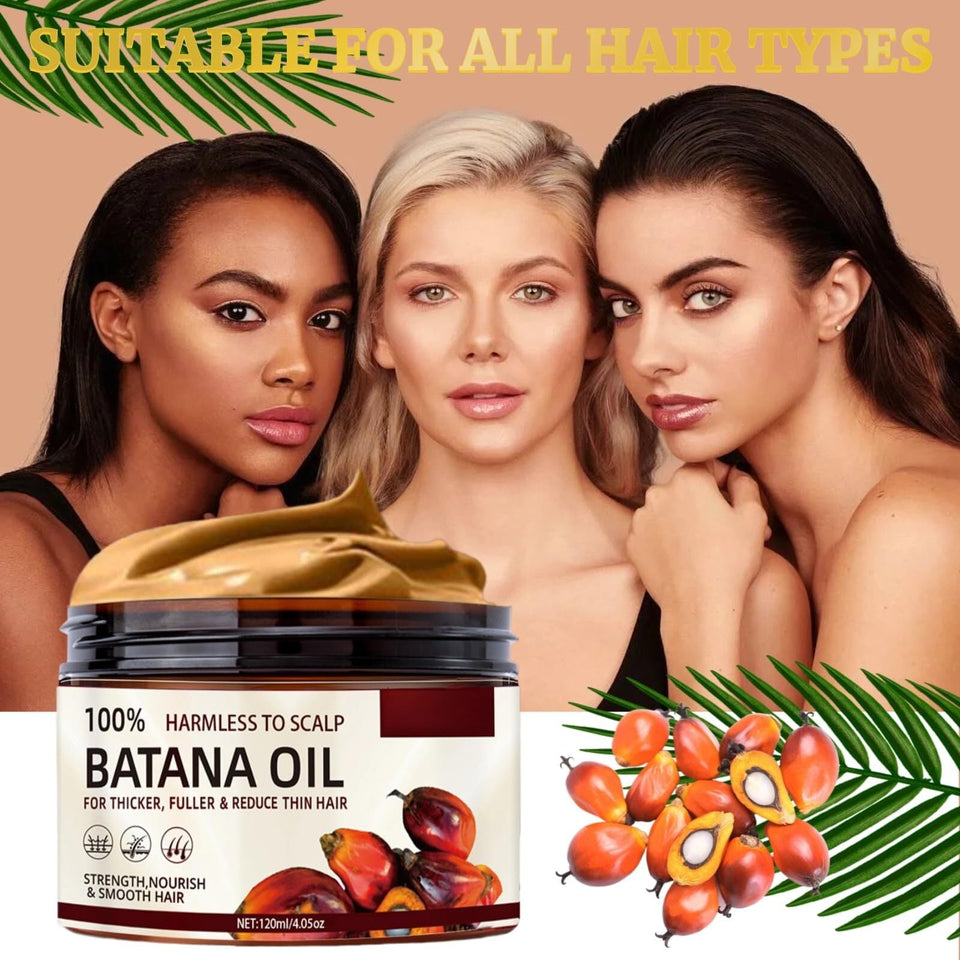 100% Raw Batana Oil for Hair, Natural Raw and Pure Unrefined Batana Oil Organic Hair Batana Oil(1pcs)