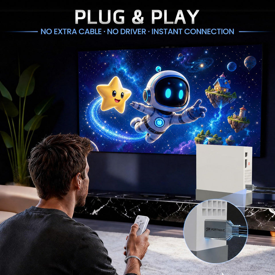 Wii to HDMI Converter with 5FT HDMI Cable, Plug and Play HDMI Adapter for Nintendo Wii/Wii U, AV to HDMI Adapter for Smart TV, HDTV, Monitor, Projector