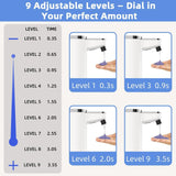 Automatic Liquid Soap Dispenser, 9 Adjustable Levels, 380ml/12.8oz