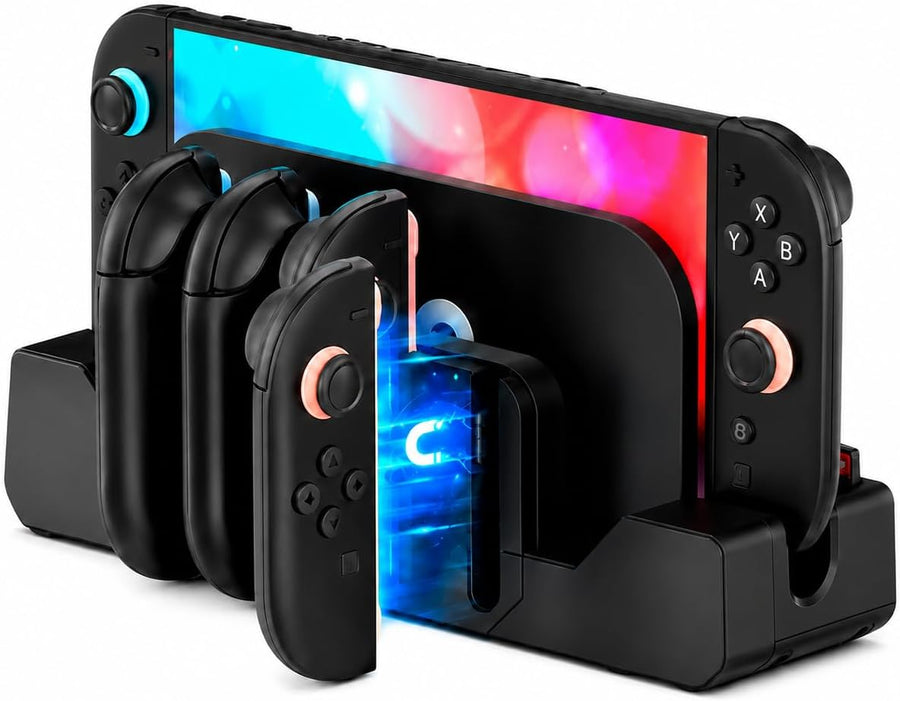 2026 PORTHOLIC Switch 2 Charging Dock for Joycons