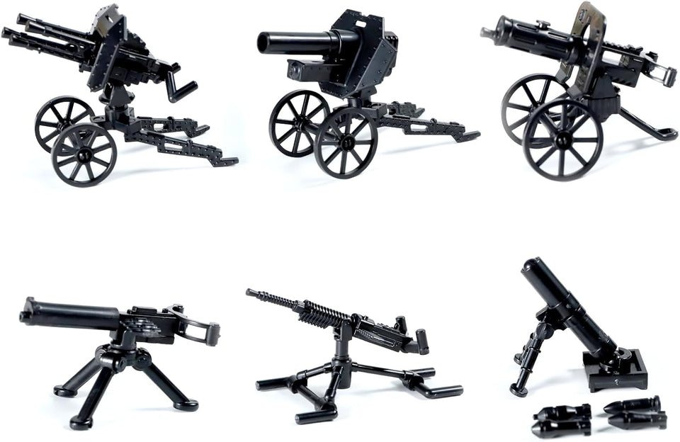 190 PCS WW2 Army Men Figures Sets | World War 2 Military Figures Pack | WW1 Soldier Building Set with Weapons and Baseplate