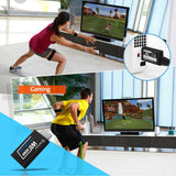 PORTHOLIC Wii to HDMI Converter 1080P for Full HD Device, Wii HDMI Adapter with 3,5mm Audio Jack&HDMI Output Compatible with Wii, Wii U, HDTV, Monitor-Supports All Wii Display Modes 720P, NTS