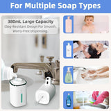 Automatic Liquid Soap Dispenser, 9 Adjustable Levels, 380ml/12.8oz