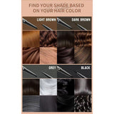 2-in-1 Microblading Eyebrow Pen Last All-Day Eyebrow Pencil Magical Waterproof Eye Brow Pencils with 4-Fork-Tip & Precise Brush-Tip for Natural Hair Like Strokes (Dark Brown)