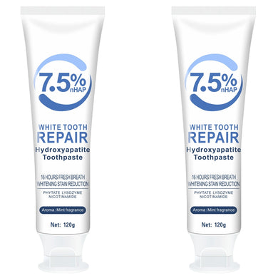 7.5% Hydroxyapatite Toothpaste, Hydroxyapatite Toothpaste, 7.5% White Tooth Repair Hydroxyapatite, 7.5% Repair Toothpaste, Gentle Mint, Fresh Breath