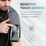 PORTHOLIC 2025 Running Armband Water Resistant Sports Phone Holder Case with Extension Strap,Card Slot Up to 6.9" Phone