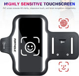 PORTHOLIC 2025 Running Armband with Large Reflective Strips, for iPhone 16 15 Pro 14 Plus 13 11 XR XS, Galaxy S25/24/S10