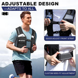 PORTHOLIC Running Vest for Women Men with 17oz Water Bottle |Adjustable Hydration Vest|Reflective |Lightweight |6 Pockets |Breathablefor Running Accessories for Hiking