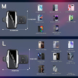 PORTHOLIC 2025 Running Armband with Large Reflective Strips, for iPhone 16 15 Pro 14 Plus 13 11 XR XS, Galaxy S25/24/S10