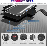 PORTHOLIC 2025 Running Armband with Large Reflective Strips, for iPhone 16 15 Pro 14 Plus 13 11 XR XS, Galaxy S25/24/S10