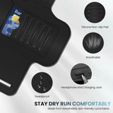 PORTHOLIC 2025 Running Armband Water Resistant Sports Phone Holder Case with Extension Strap,Card Slot Up to 6.9" Phone