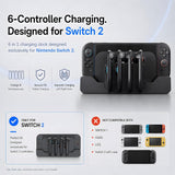 2026 PORTHOLIC Switch 2 Charging Dock for Joycons
