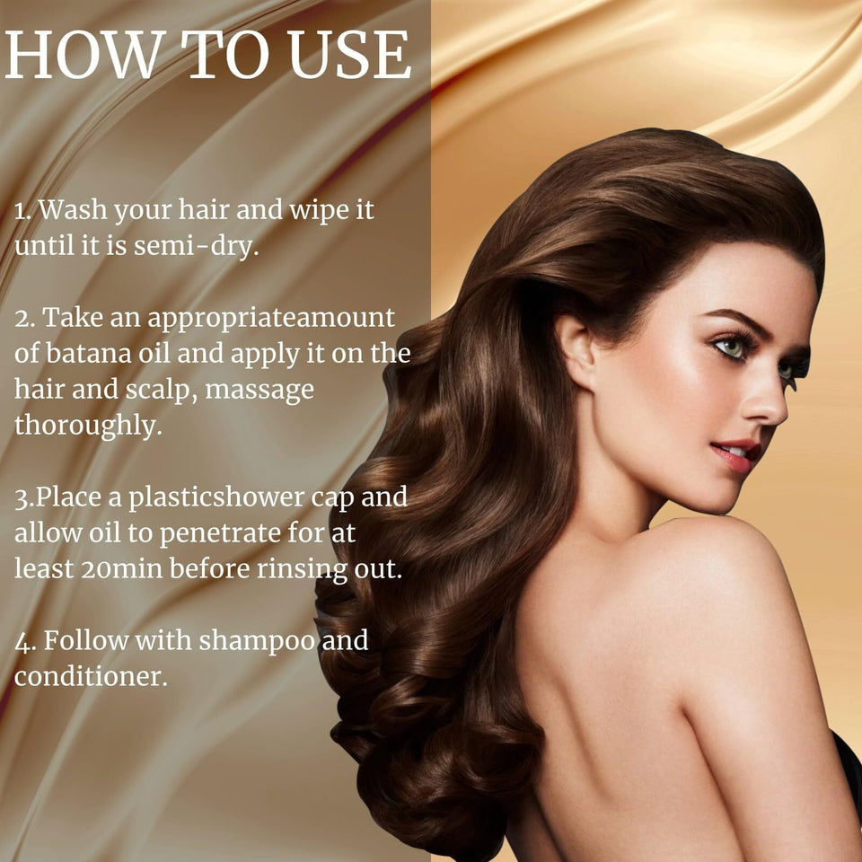 100% Raw Batana Oil for Hair, Natural Raw and Pure Unrefined Batana Oil Organic Hair Batana Oil(1pcs)