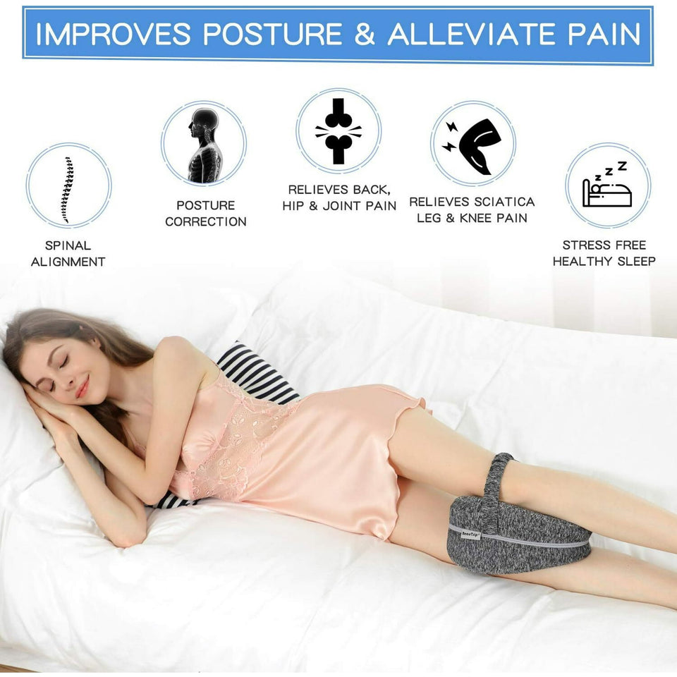 Smoothspine Alignment Pillow - Relieve Pain & Sciatica, Leg Alignment Pillow, Smooth Spine Improved Leg Pillow for Sleeping Side Sleeper