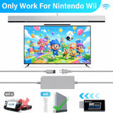 4 in 1 Wii Replacement Cables Set, PORTHOLIC Wii AC Power Adapter + Wii to hdmi Converter+ Wired Motion Sensor Bar and Composite Audio Video Cable for Nintendo Wii