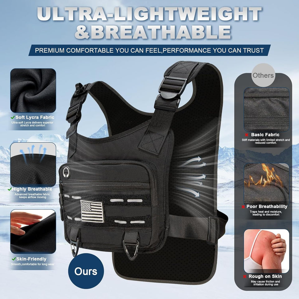 Running Vest for Women Men with 500ml/1.5L Water Bottle, Adjustable Hydration Vest with Water Bladder |Reflective |Lightweight |Muti-Pockets |Breathable for Running Accessories for Hiking