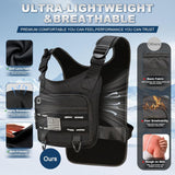 Running Vest for Women Men with 500ml/1.5L Water Bottle, Adjustable Hydration Vest with Water Bladder |Reflective |Lightweight |Muti-Pockets |Breathable for Running Accessories for Hiking