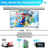 4 in 1 Wii Replacement Cables Set, PORTHOLIC Wii AC Power Adapter + Wii to hdmi Converter+ Wired Motion Sensor Bar and Composite Audio Video Cable for Nintendo Wii