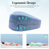 Knee Pillow for Side Sleepers - Relieve Pain & Sciatica, Leg Alignment Pillow, Smooth Spine Improved, Leg Pillow for Sleeping Side Sleeper