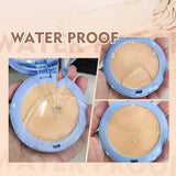 Matte Perfection Pressed Powder, Oil Control Face Pressed Powder, Waterproof Pressed Powder Makeup Compact (02-Natural beige, 10g)