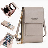 Cell Phone Bag, PU Leather Crossbody Cellphone Purse for Women, Touch Screen Cell Phone Pouch Holder Shoulder Bag RFID Blocking Wallet Handbag with Shoulder Strap