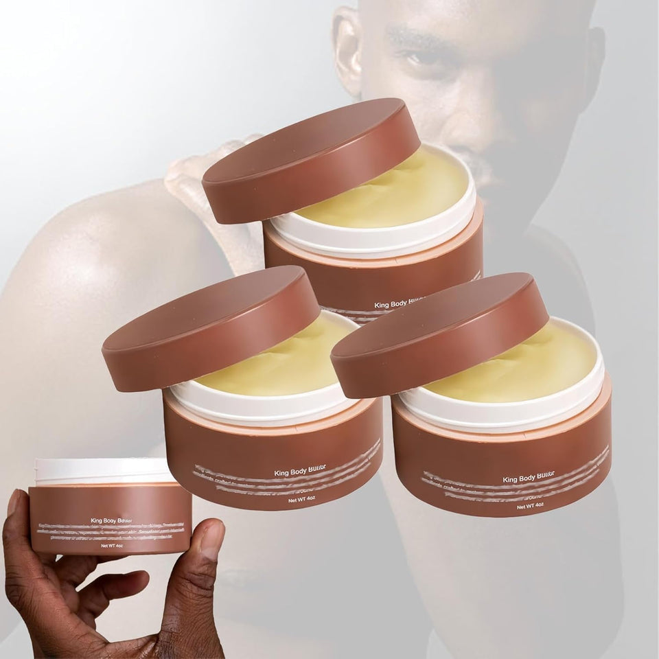 Crowned Skin King Organic Pheromone Body Butter, Warm Scent, New Pheromone Body Butter for Men (3Pcs)