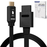 PORTHOLIC N64 to HDMI Converter, 4-in-1 HDMI Cable for GameCube SNES SFC, 4:3/16:9 Switchable, 1.5m/4.92FT, No External Power Needed