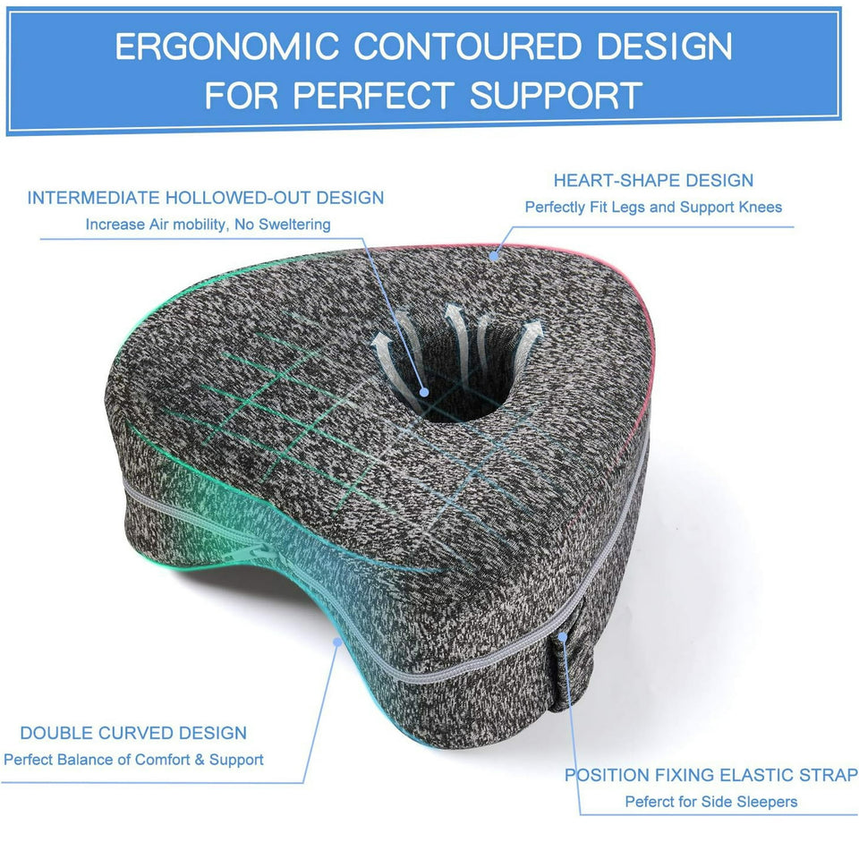 Smoothspine Alignment Pillow - Relieve Pain & Sciatica, Leg Alignment Pillow, Smooth Spine Improved Leg Pillow for Sleeping Side Sleeper