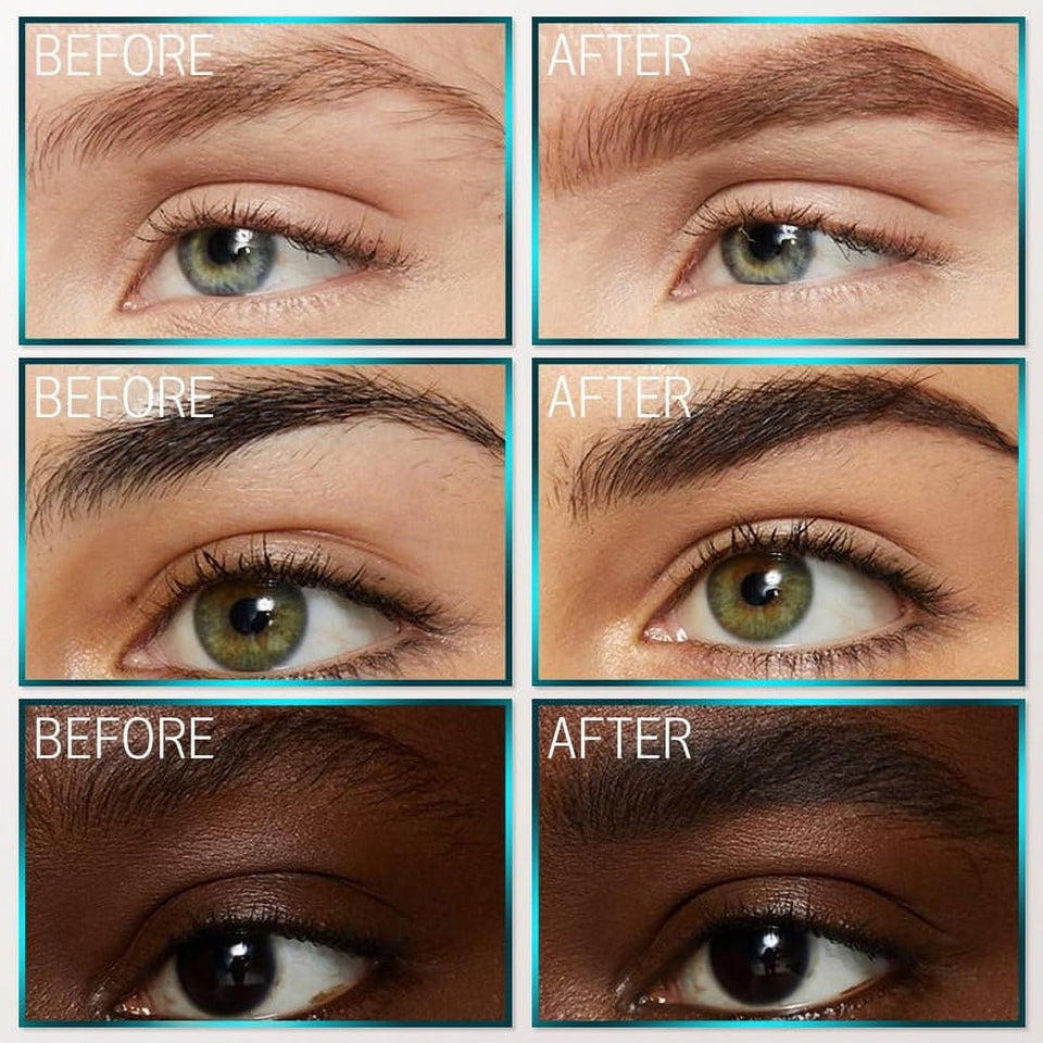 3D Waterproof Microblading Eyebrow Pen, 4 Tip Tattoo Pencil Creates Natural Looking Brows Effortlessly, Waterproof Makeup Fine Stroke Microblading Eyebrow Pencil Creates Natural (black)