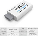 Wii to HDMI Converter, PORTHOLIC 1080P Wii2HMDI Adapter for Nintendo Wii, Wii U, HDTV, Monitor