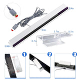 2 in 1 Wii Sensor Bar + Wii Composite Audio Video Cable, Wii AV Cables and Wired Motion Sensor Bar, Wii Replacement Cables Set Compatible with Wii Console