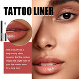 Peel Off Lip Liner Stain, 3PCS Lip Liner Peel Off Tattoo Lip Liner with Matte Finish, Waterproof, Transfer-proof, Highly Pigmented Color (Light Brown/Dark Brown/Burgundy)