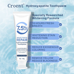 7.5% Hydroxyapatite Toothpaste, Hydroxyapatite Toothpaste, 7.5% White Tooth Repair Hydroxyapatite, 7.5% Repair Toothpaste, Gentle Mint, Fresh Breath