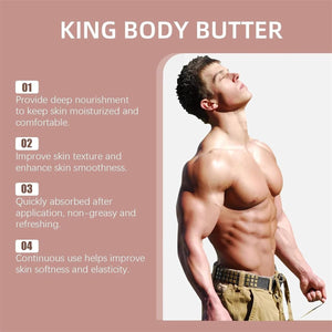 Crowned Skin King Organic Pheromone Body Butter, Warm Scent, New Pheromone Body Butter for Men (3Pcs)