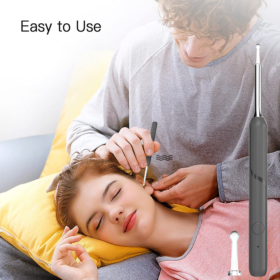 Ear Wax Removal Tool, with 1080P HD Ear Camera-Wireless Ear Wax Remover Otoscope Kit with LED Light, Safe Ear Cleaner for Adult & Kids